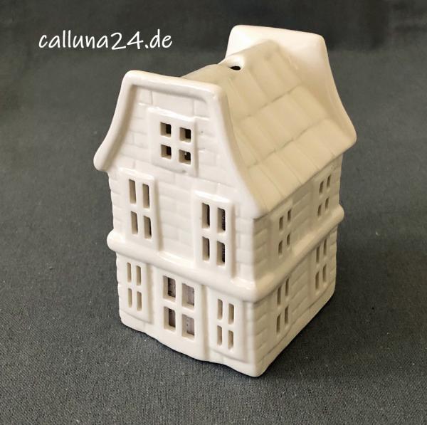Lichthaus Windlicht Weiß Metall Deko Teelichthalter Shabby Chic
